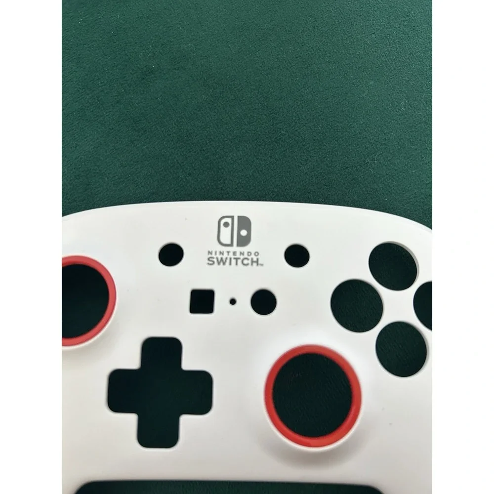 PowerA White & Red Pro Nintendo Switch Controller  *COVER & CASE ONLY*
